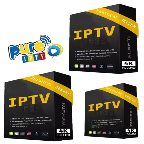 PURE IPTV 12 MOIS 3 ECRANS